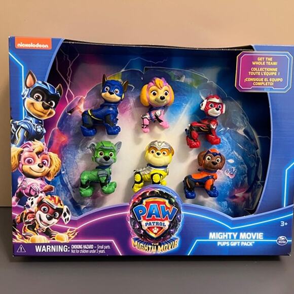 Paw Patrol: The Mighty Movie, Toy Figures Gift Pack, with 6 Collectible Figures - Picture 1 of 5